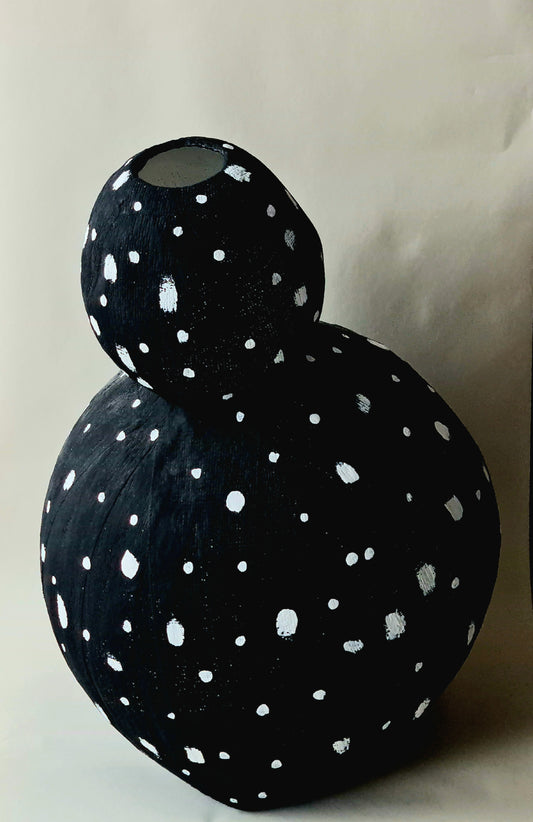 BLACK WHITE DOTS DOUBLE