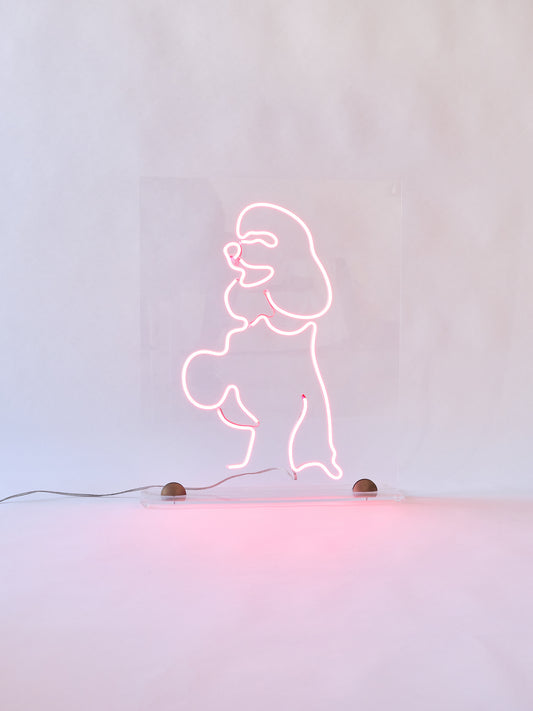 POODLE.STATUE/PAINTING LIGHT
