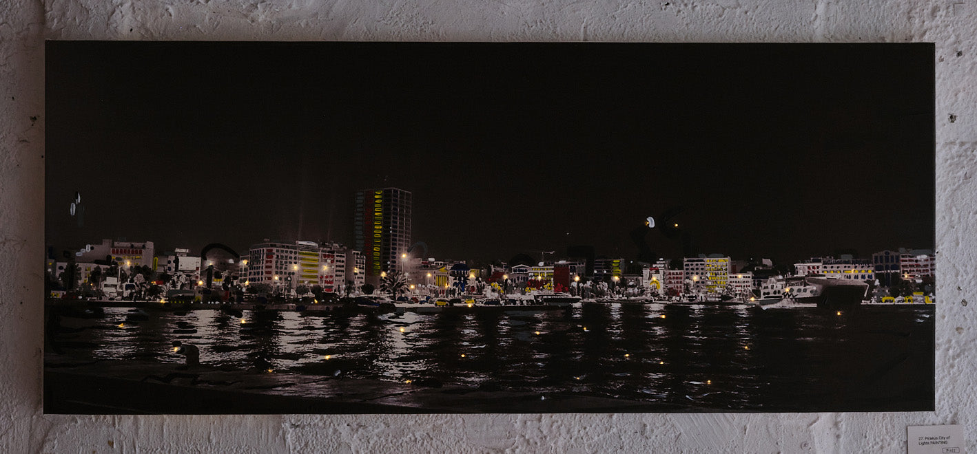 Piraeus.City of Lights Painting A