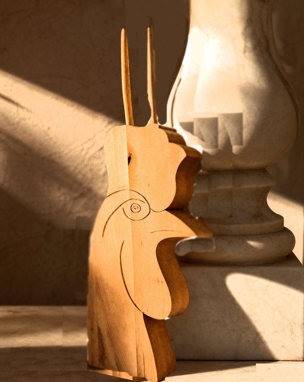 The Rooster. Candle Holder