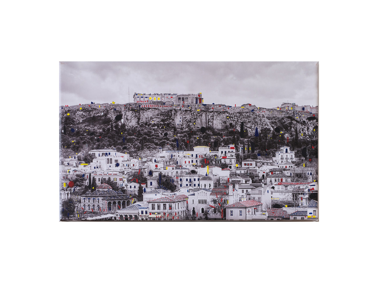 Acropolis City Of Lights Painting