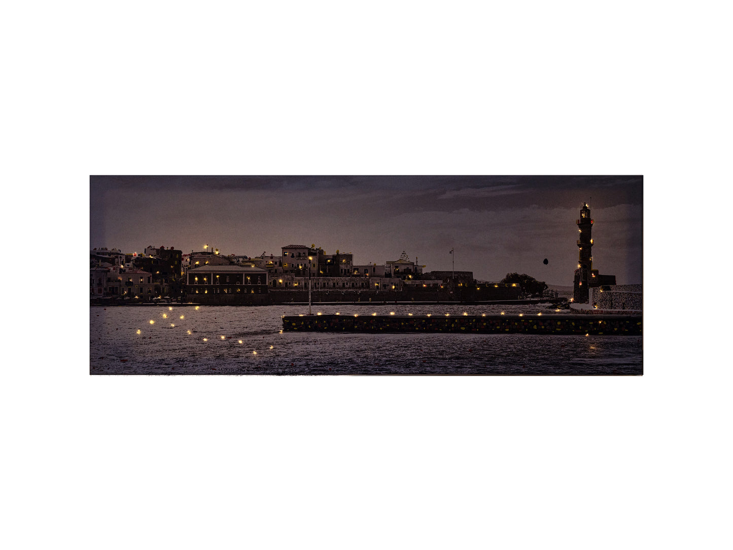 Chania City Of Lights Painting