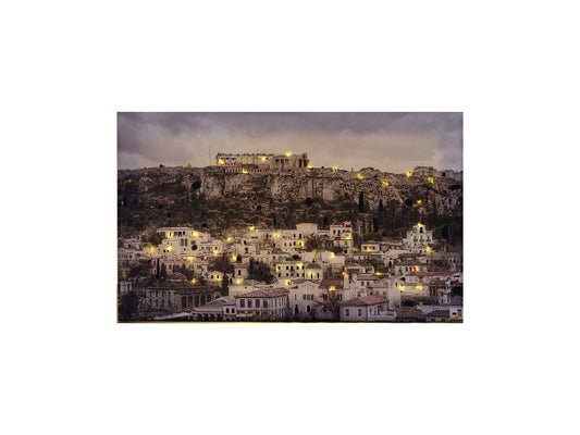 Acropolis City Of Lights Painting