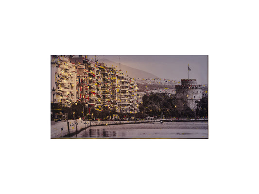 Thessaloniki City Of Lights Painting