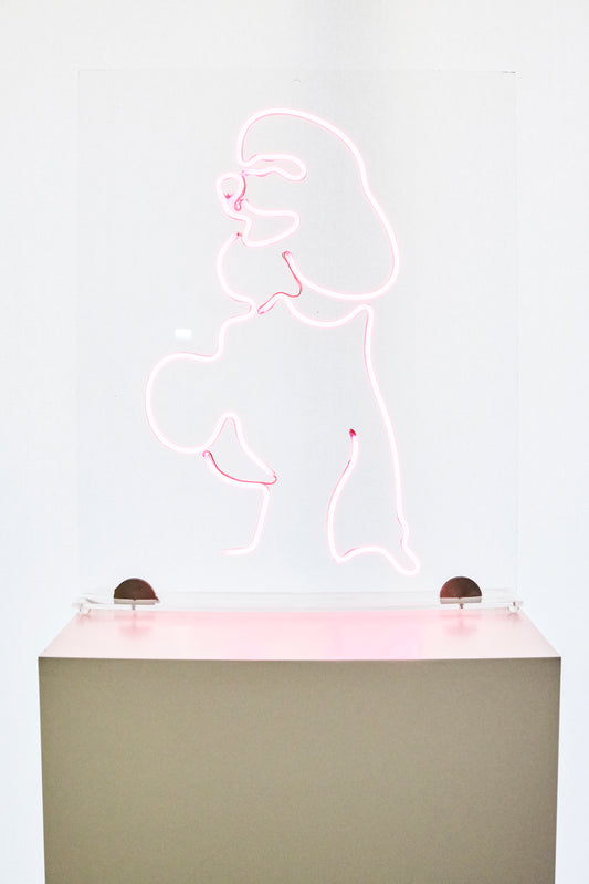POODLE.STATUE/PAINTING LIGHT