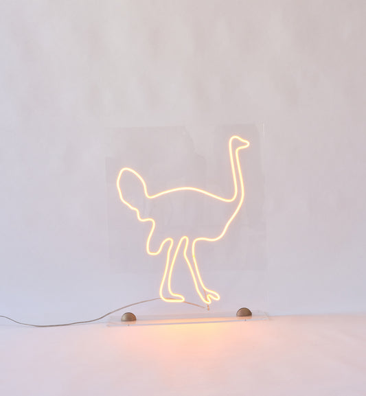 OSTRICH.STATUE/PAINTING LIGHT